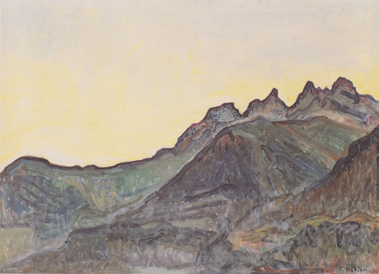 Die Dents du Midi 作者 费迪南德·霍德勒