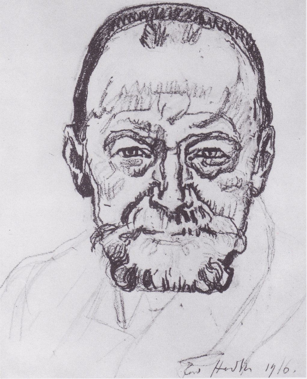 自画像研究 作者 费迪南德·霍德勒