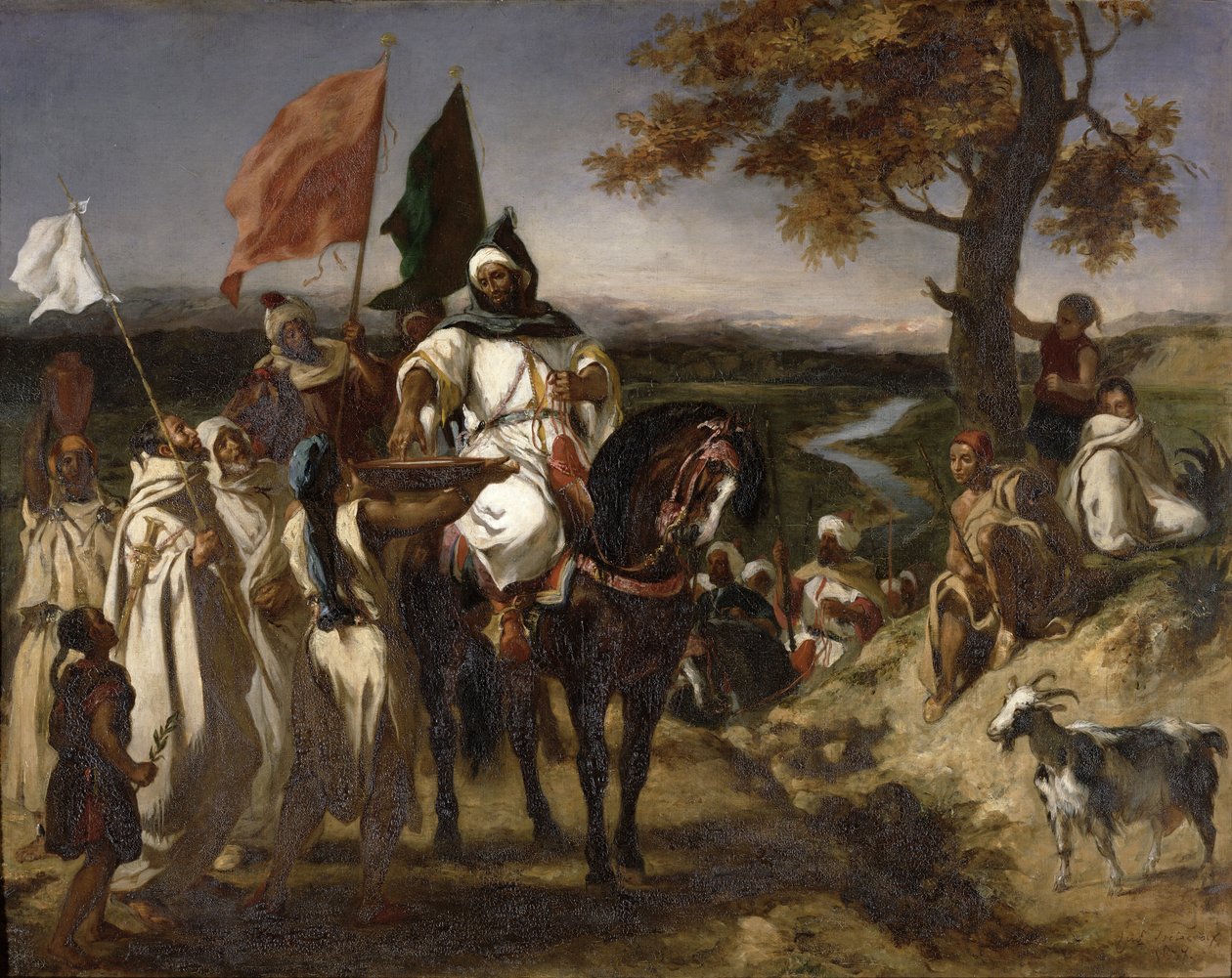 摩洛哥的Caid，1837年 作者 费迪南德·维克多·尤金·德拉克罗瓦