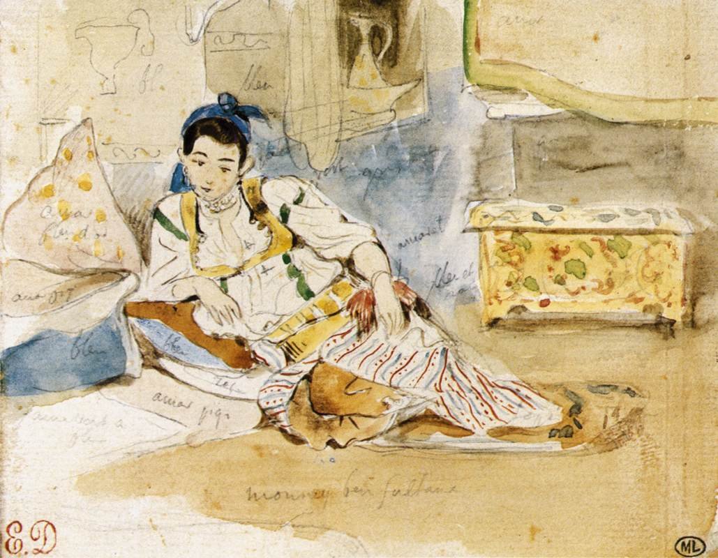 Mounay ben Sultan 作者 费迪南德·维克多·尤金·德拉克罗瓦
