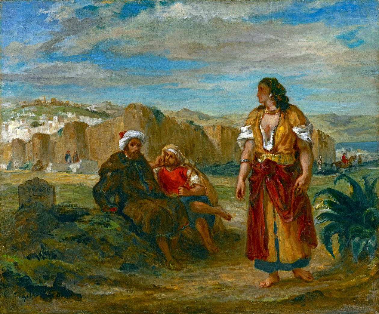 观点的丹吉尔，1852-3 作者 费迪南德·维克多·尤金·德拉克罗瓦