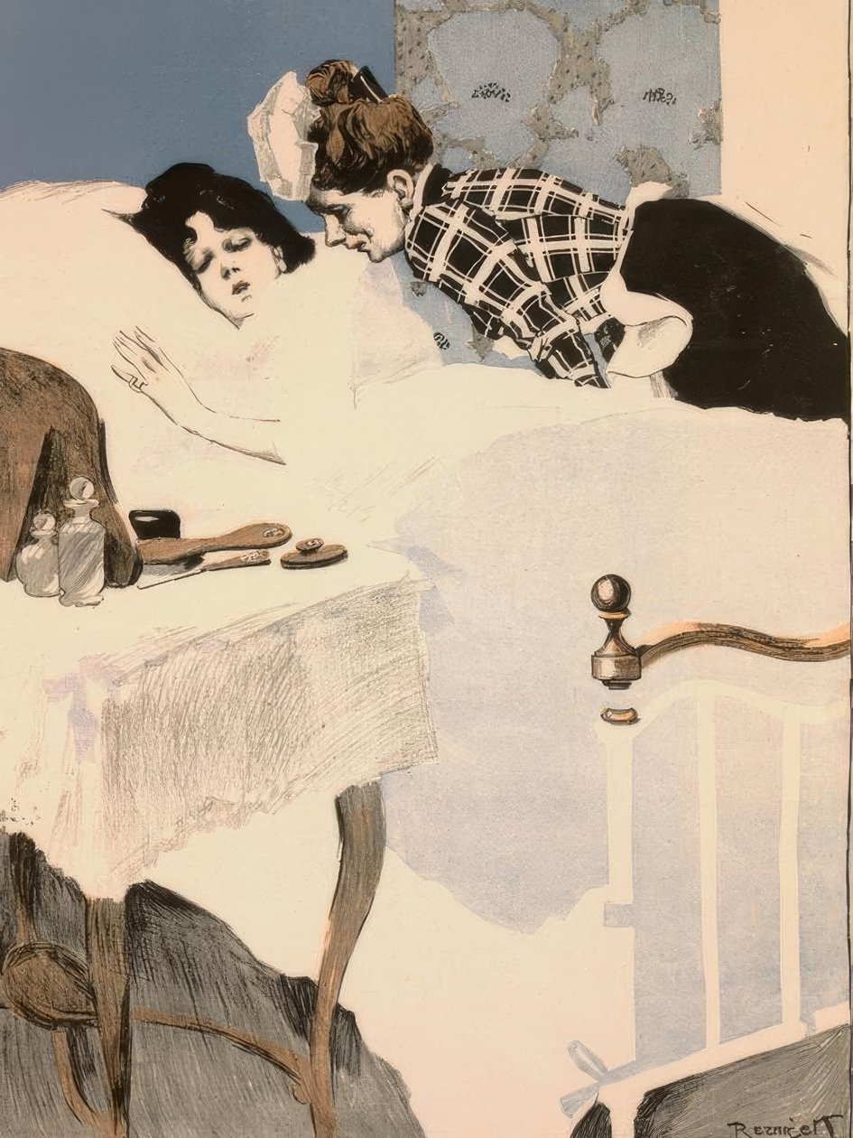 如果她在那里睡得那么香甜，就不会相信自己是一个如此愚蠢，不仁慈的自由人。 作者 费迪南德·冯·雷兹尼切克