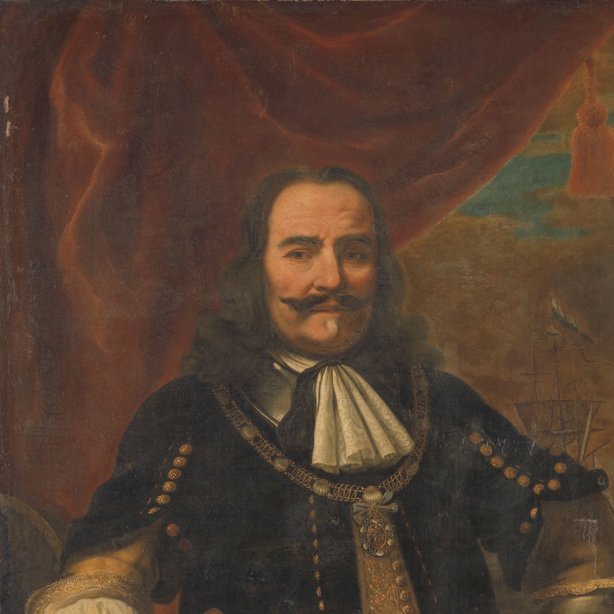 米契尔·阿德里安斯·德·鲁伊特 (Michiel Adriaensz de Ruyter) (1607-1676)，海军中将 作者 费迪南德·波尔（复制后）