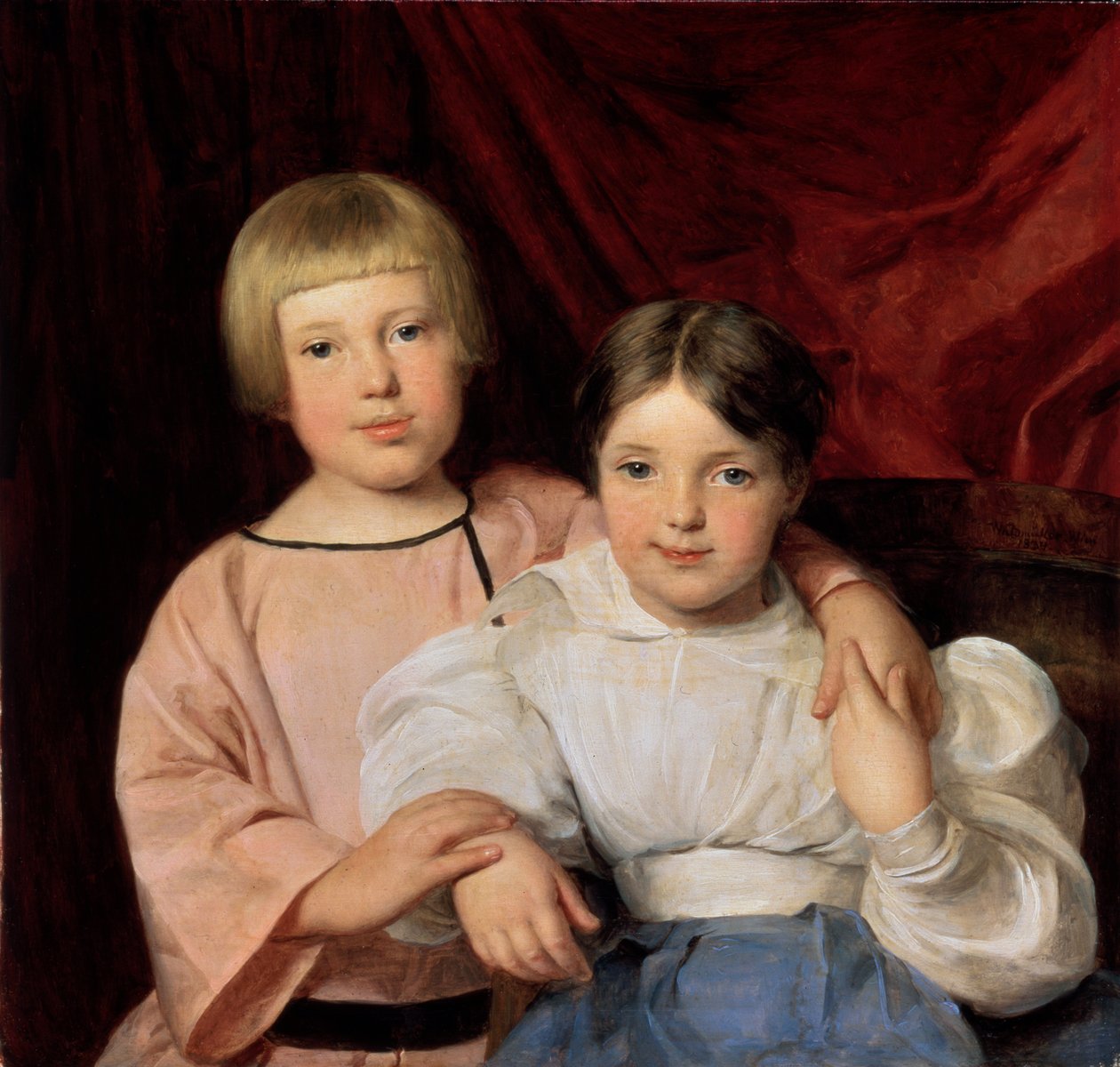 儿童，1834年。费迪南德·乔治（Ferdinand Georg）1793-1865 作者 费迪南德·乔治·沃尔德米勒