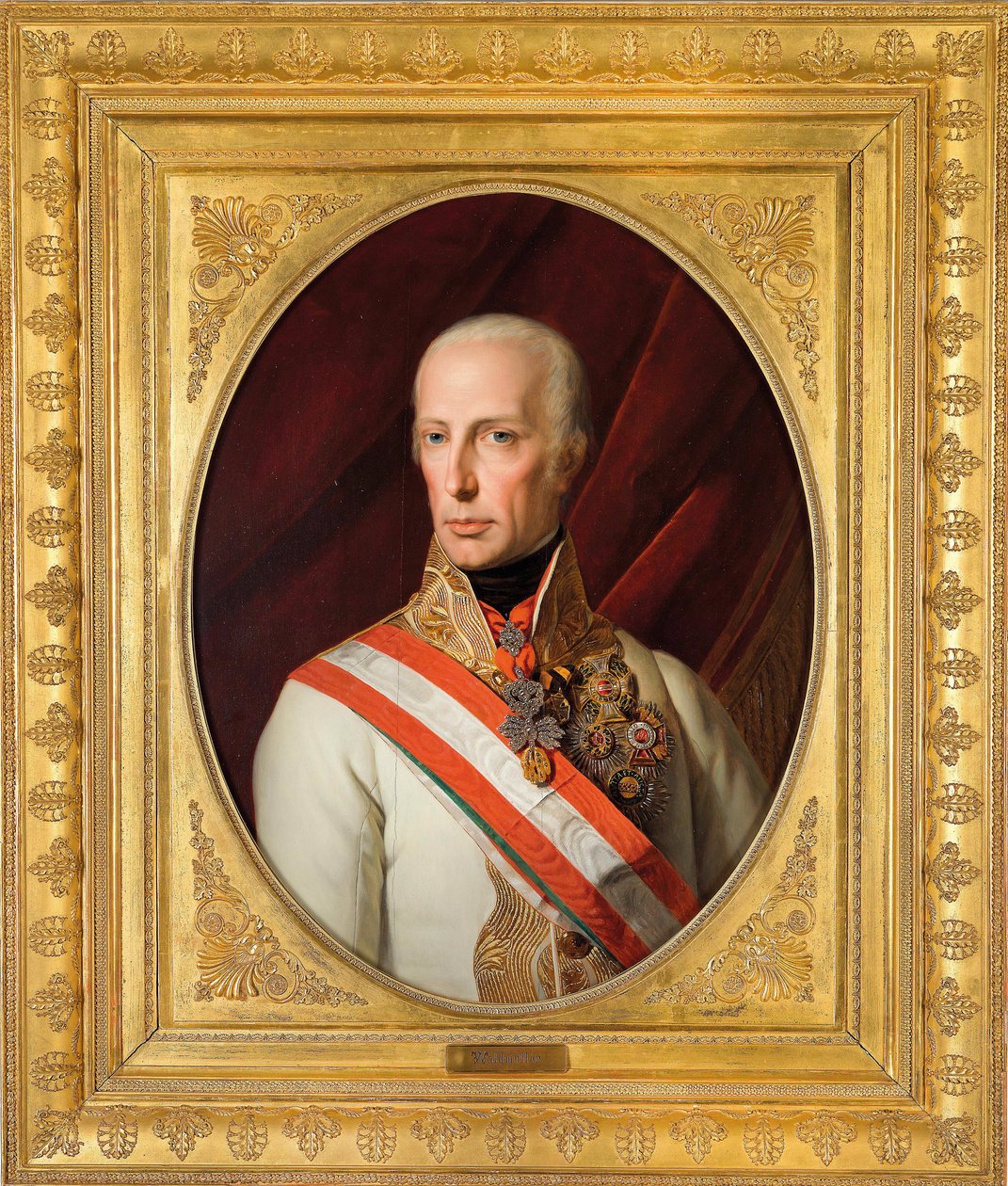 Portrait of Emperor Francis I of Austria (1768-1835) 作者 费迪南德·乔治·沃尔德米勒