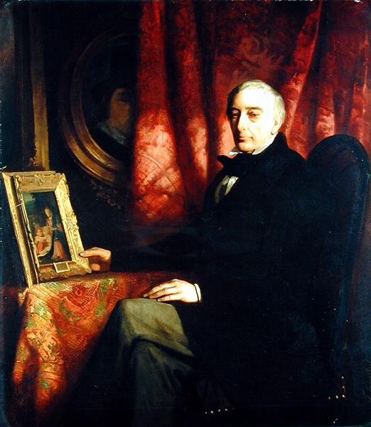 艺术收藏家Nicolaus Hudtwalcker的肖像，1852年 作者 费迪南德·海尔伯特