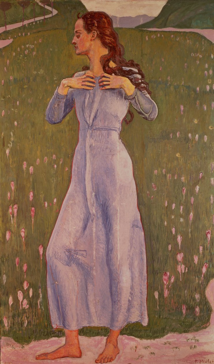 情感（情感），1900年 作者 费迪南德·霍德勒