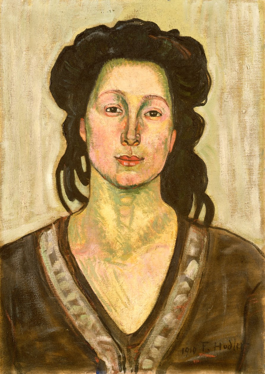 Jeanne Cerani的肖像，1910年 作者 费迪南德·霍德勒