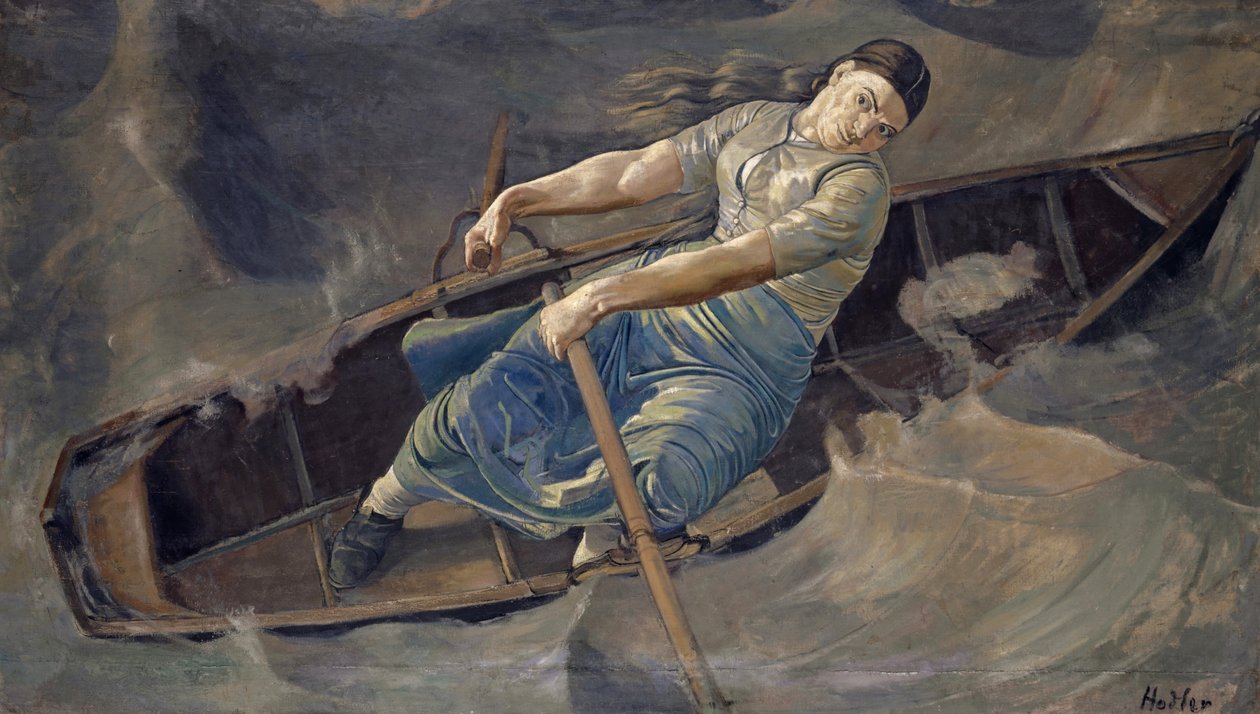 大胆的女人，1886年 作者 费迪南德·霍德勒