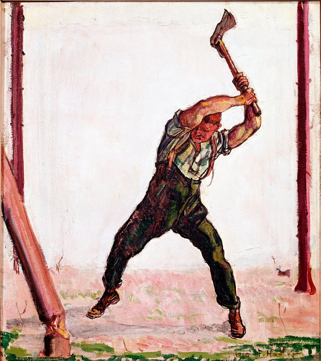 Ferdinand Hodler (1853-1918) 1910 年圣保罗艺术博物馆的布歇龙画作 作者 费迪南德·霍德勒