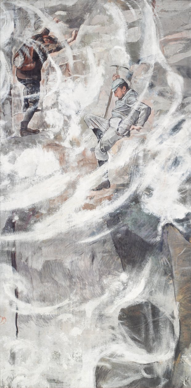 攀登，1894年。 作者 费迪南德·霍德勒