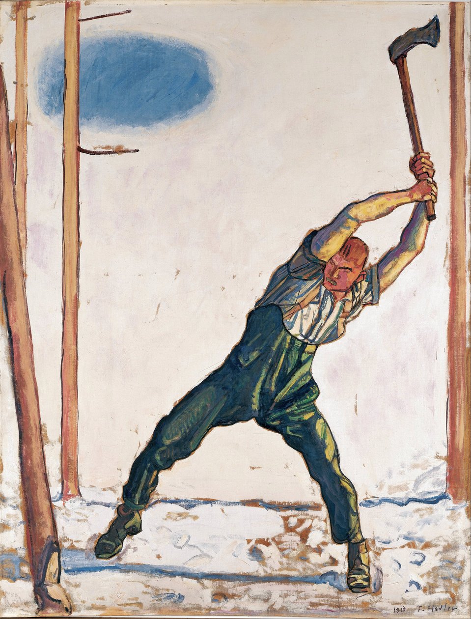 The Woodcutter par Hodler, Ferdinand (1853-1918) 作者 费迪南德·霍德勒