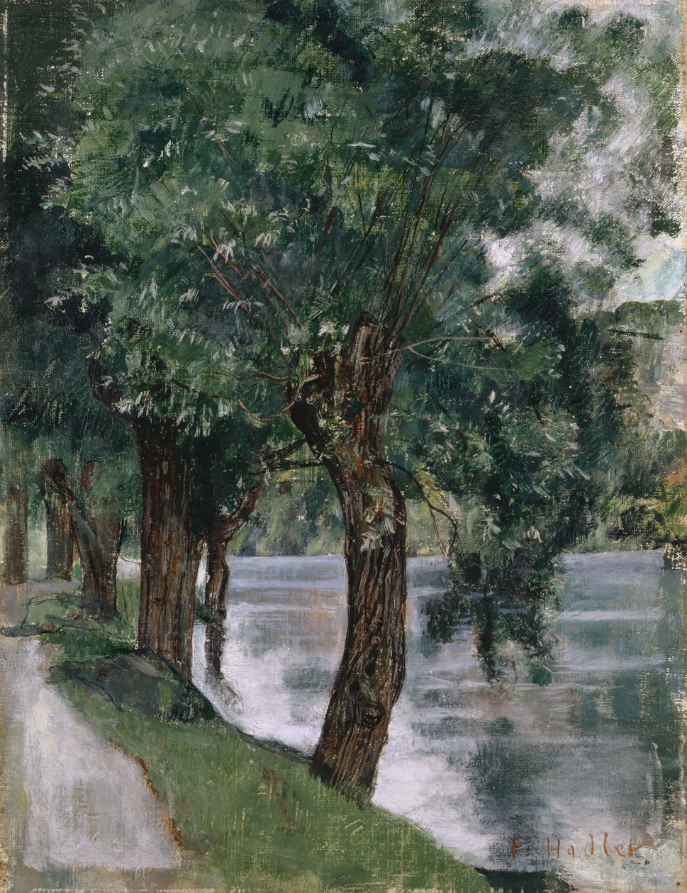 柳树的柳树，c.1885 作者 费迪南德·霍德勒