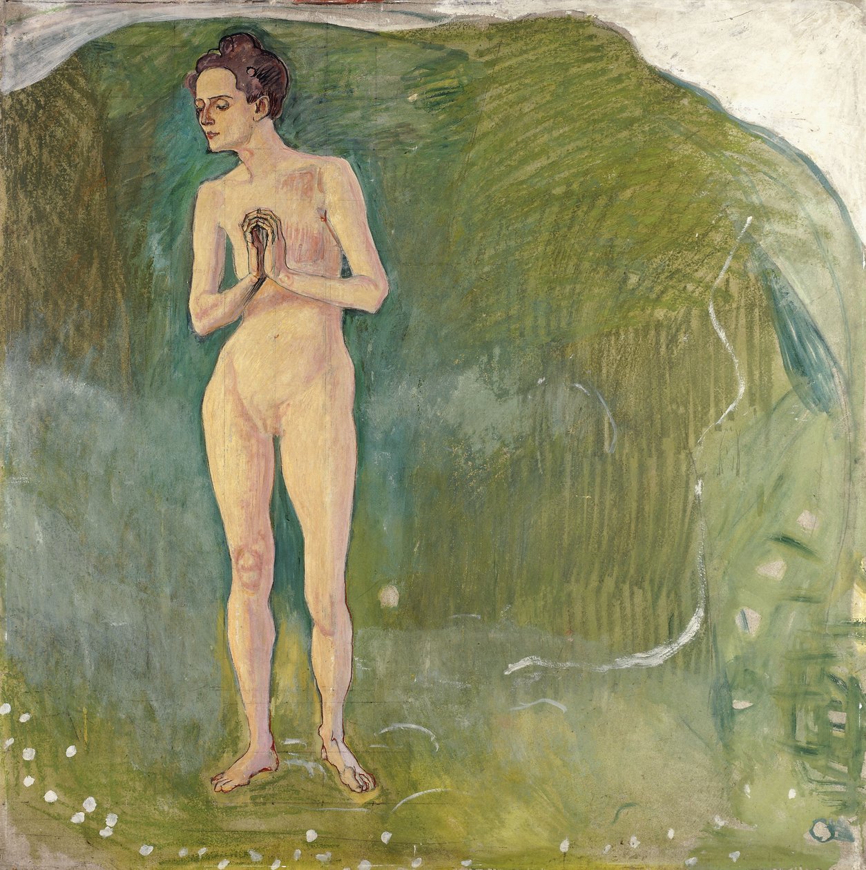 《溪流中的女人》，1903年 作者 费迪南德·霍德勒