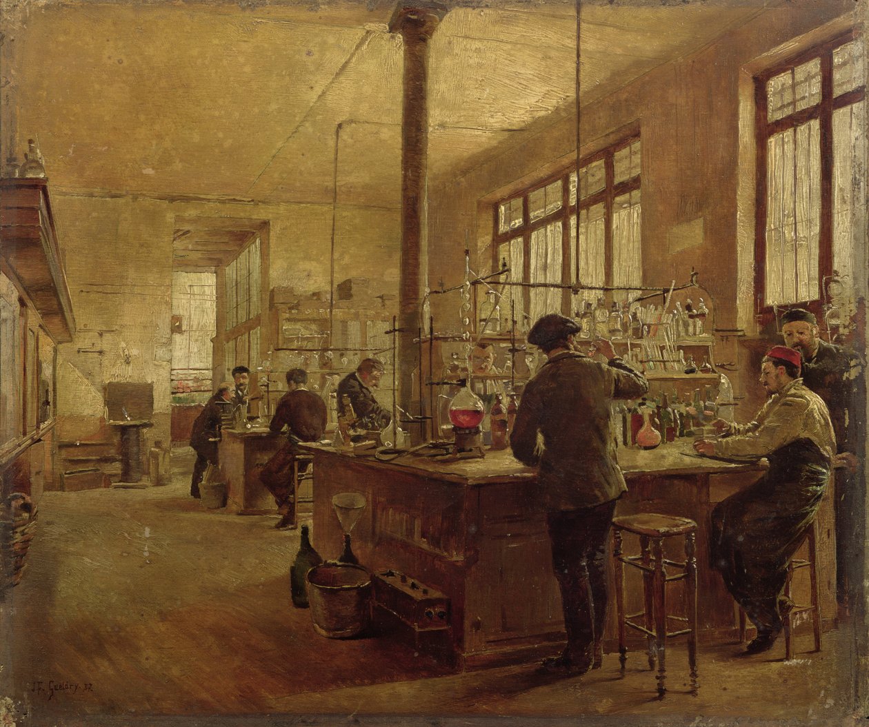 实验室，1887年 作者 费迪南德·约瑟夫·圭德尔