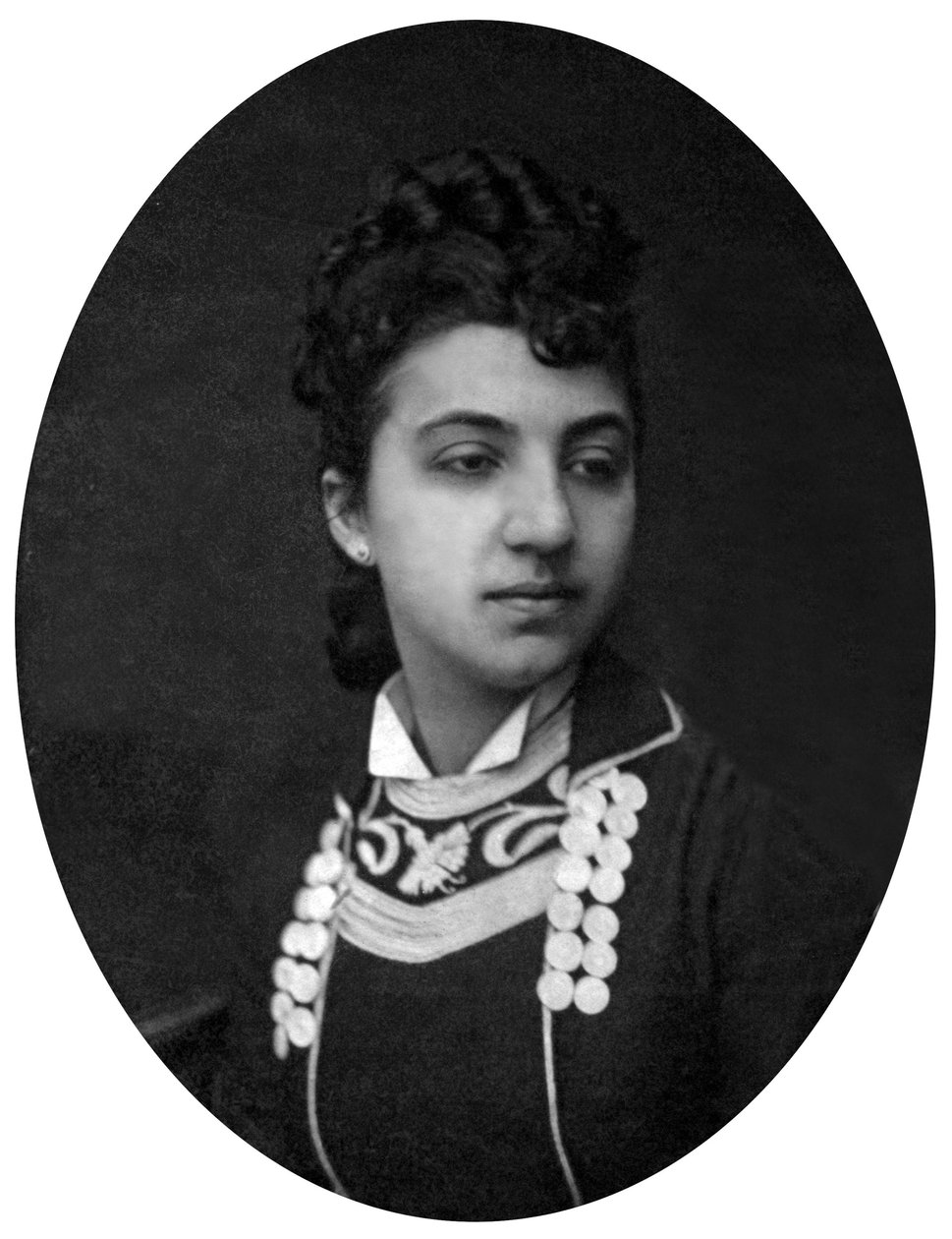 Erminia Borghi Mamo (1855-1941) 意大利女高音，摄影：Mulnier 作者 费迪南德·穆尼尔（Ferdinand Mulnier）