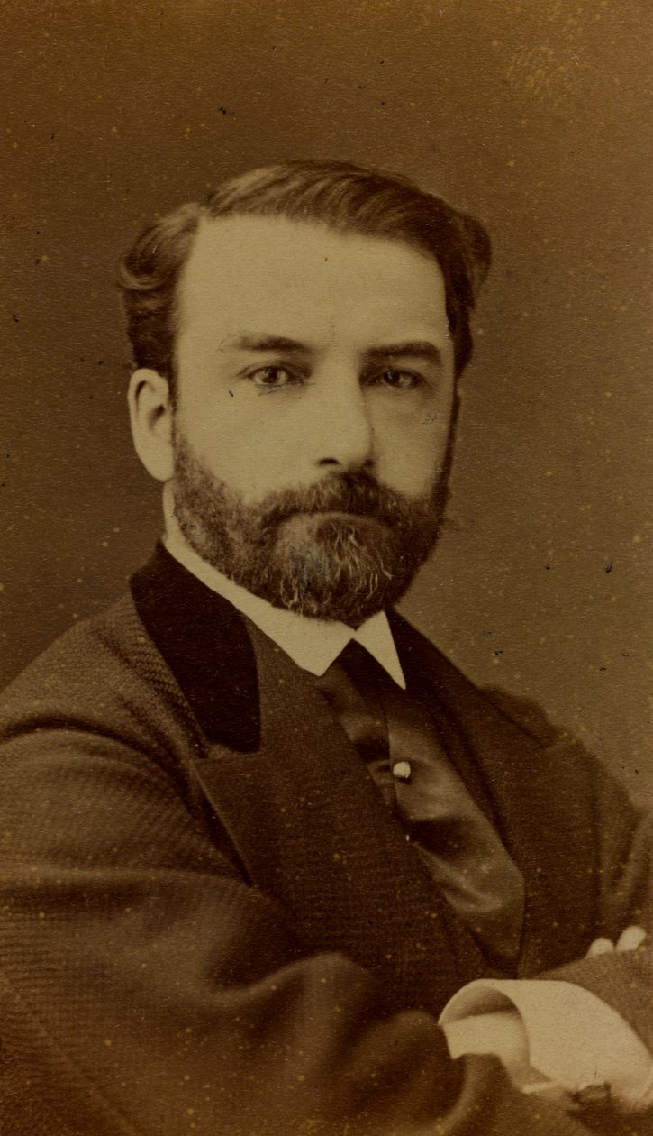 法国画家Leon Joseph Florentin Bonnat的肖像;名片 作者 费迪南德·穆尼尔（Ferdinand Mulnier）