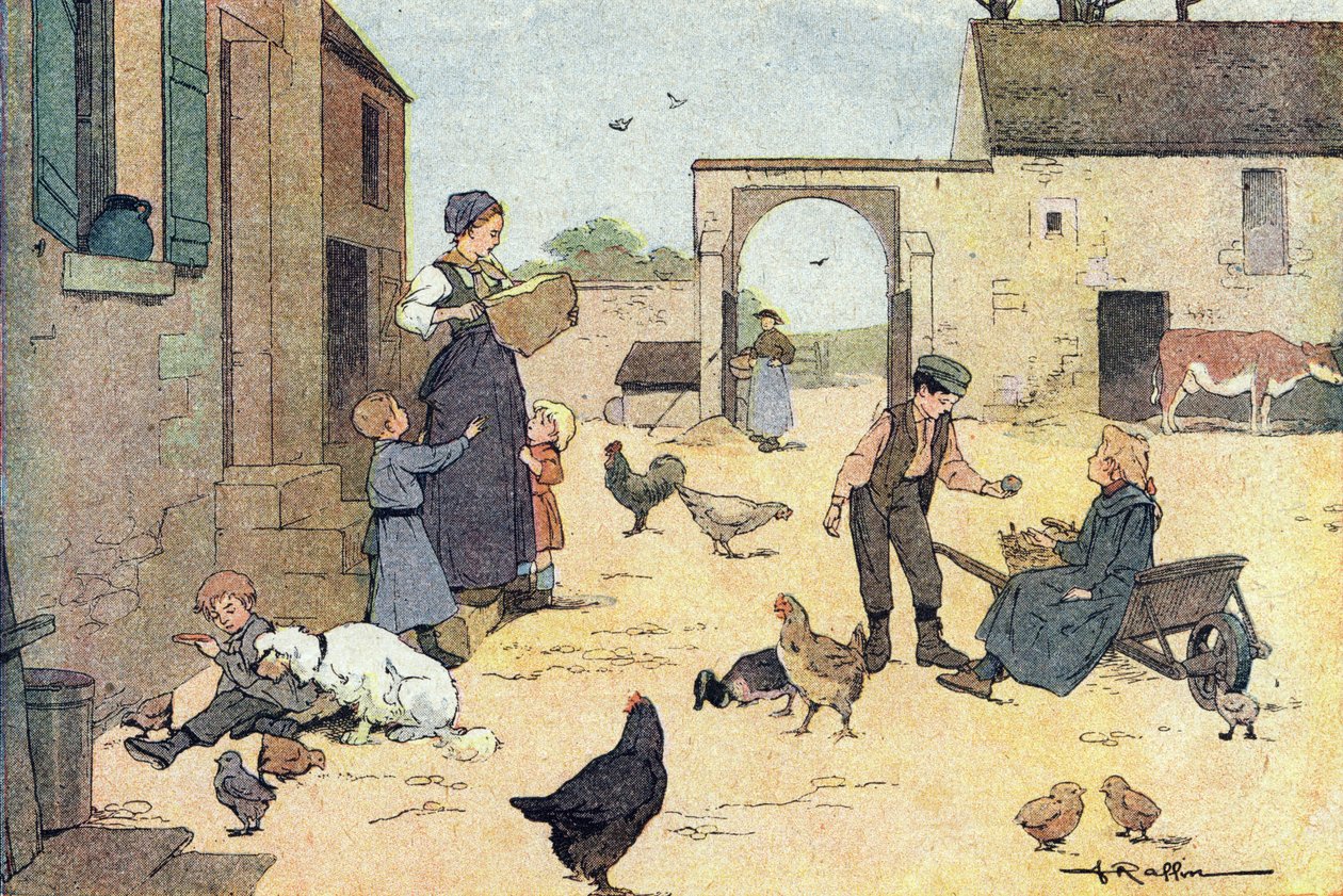 在农场院子里品尝它，《Imagier de l