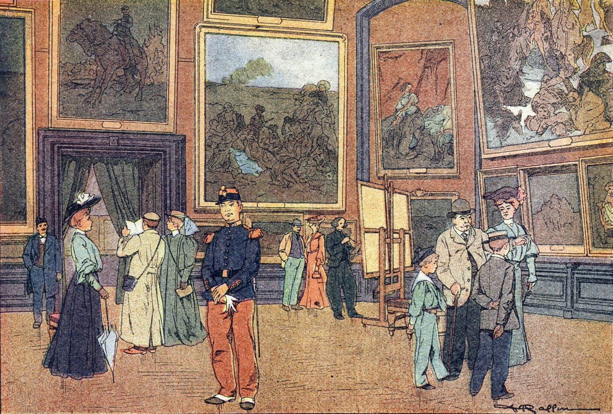 卢浮宫博物馆，《童年的想象》，约 1900 年（版画） 作者 费迪南德·拉芬