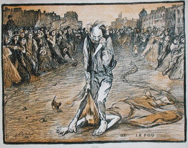 狂人》，约 1900 年（石版画） 作者 费迪南德·西吉斯蒙德·巴克