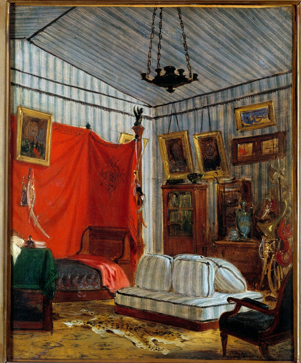 Appartement du Comte de Mornay 欧仁-德拉克洛瓦（1798-1863）的画作 1833年 太阳 0,41x0,32米 作者 费迪南德·维克多·尤金·德拉克罗瓦
