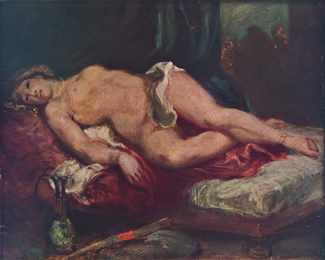 LOdalisque，1825年，1937年 作者 费迪南德·维克多·尤金·德拉克罗瓦