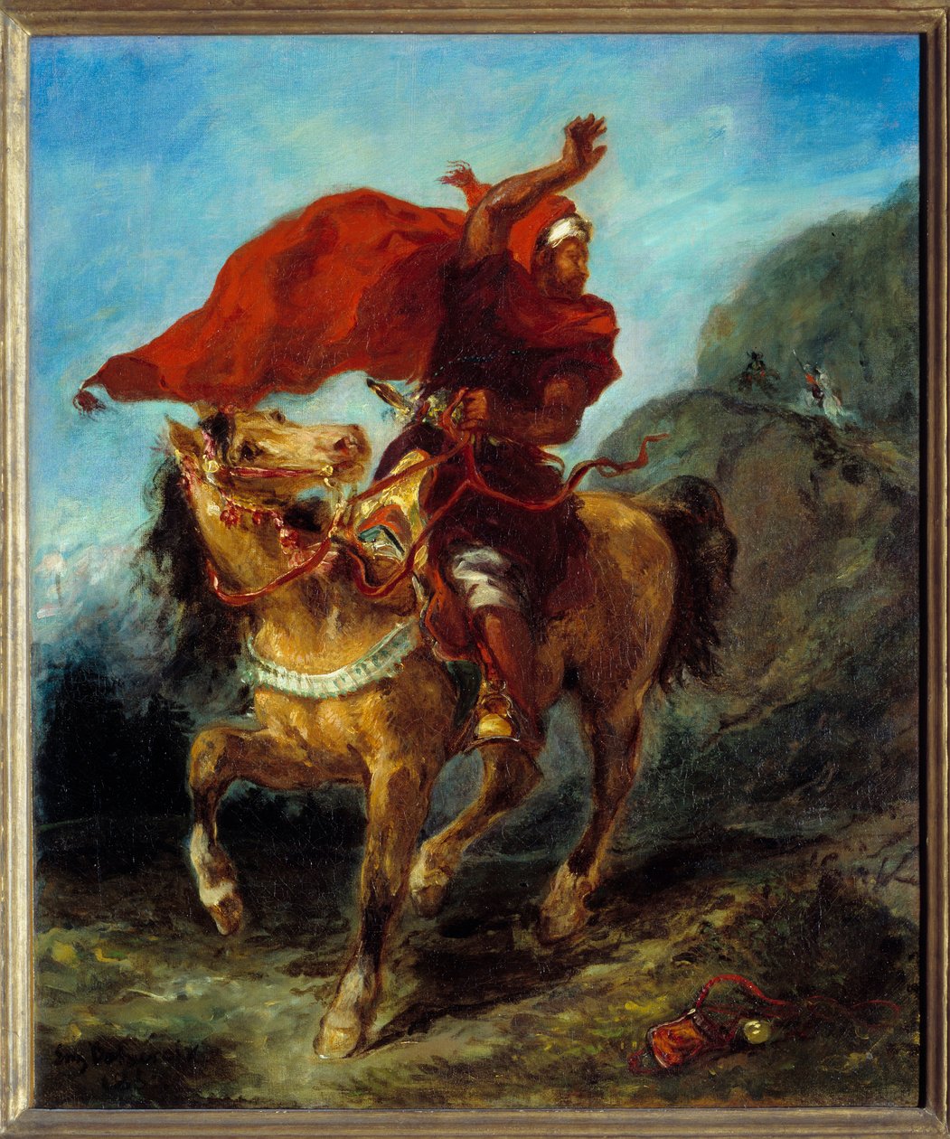 The signal. Painting by Eugene Delacroix (1798-1863) 作者 费迪南德·维克多·尤金·德拉克罗瓦