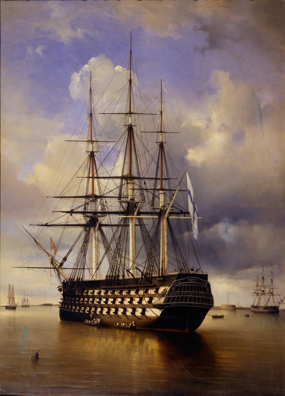 俄国战舰Imperator Aleksandr I皇帝亚历山大一世，1840年 作者 费迪南德·维克多·佩罗特