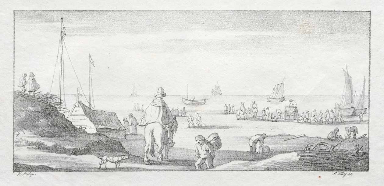 沿荷兰海岸（1811-1816）。 作者 费迪南德老飞行员