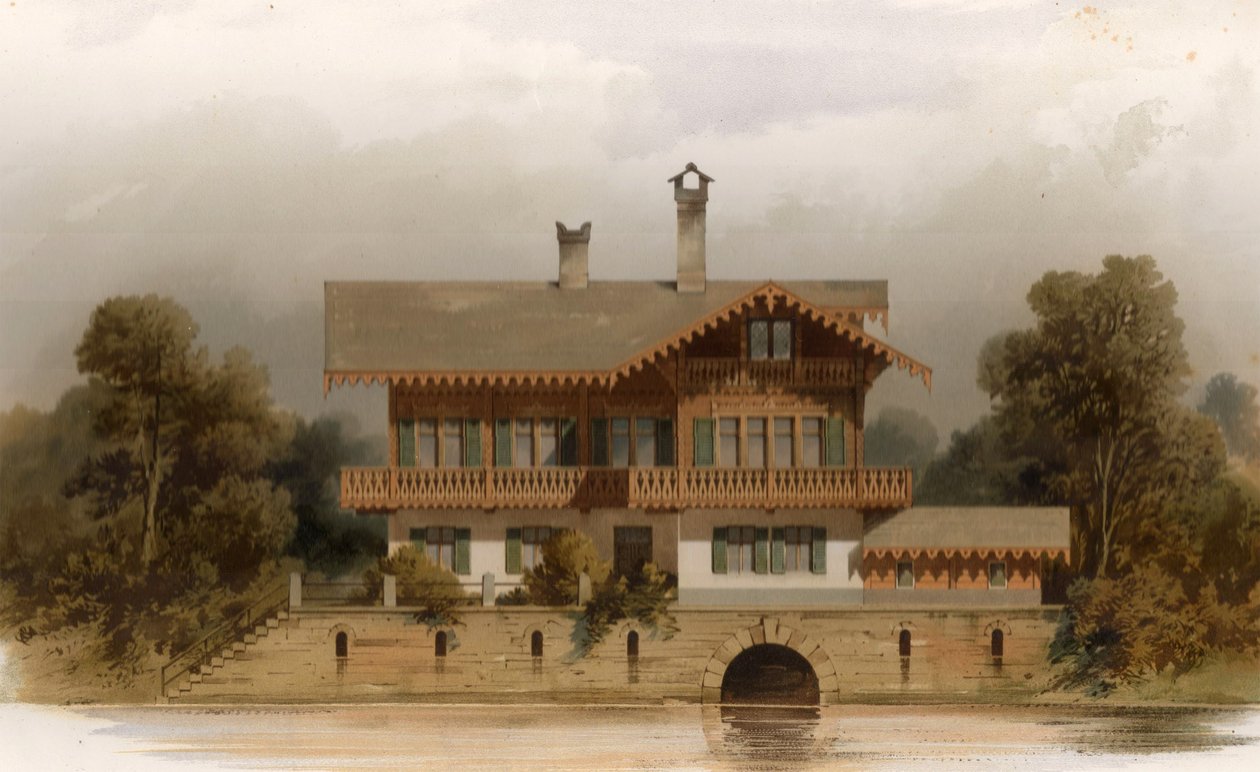 德语： Schweizerhaus 1 am Park Klein-Glienicke 作者 费迪南德·冯·阿尼姆