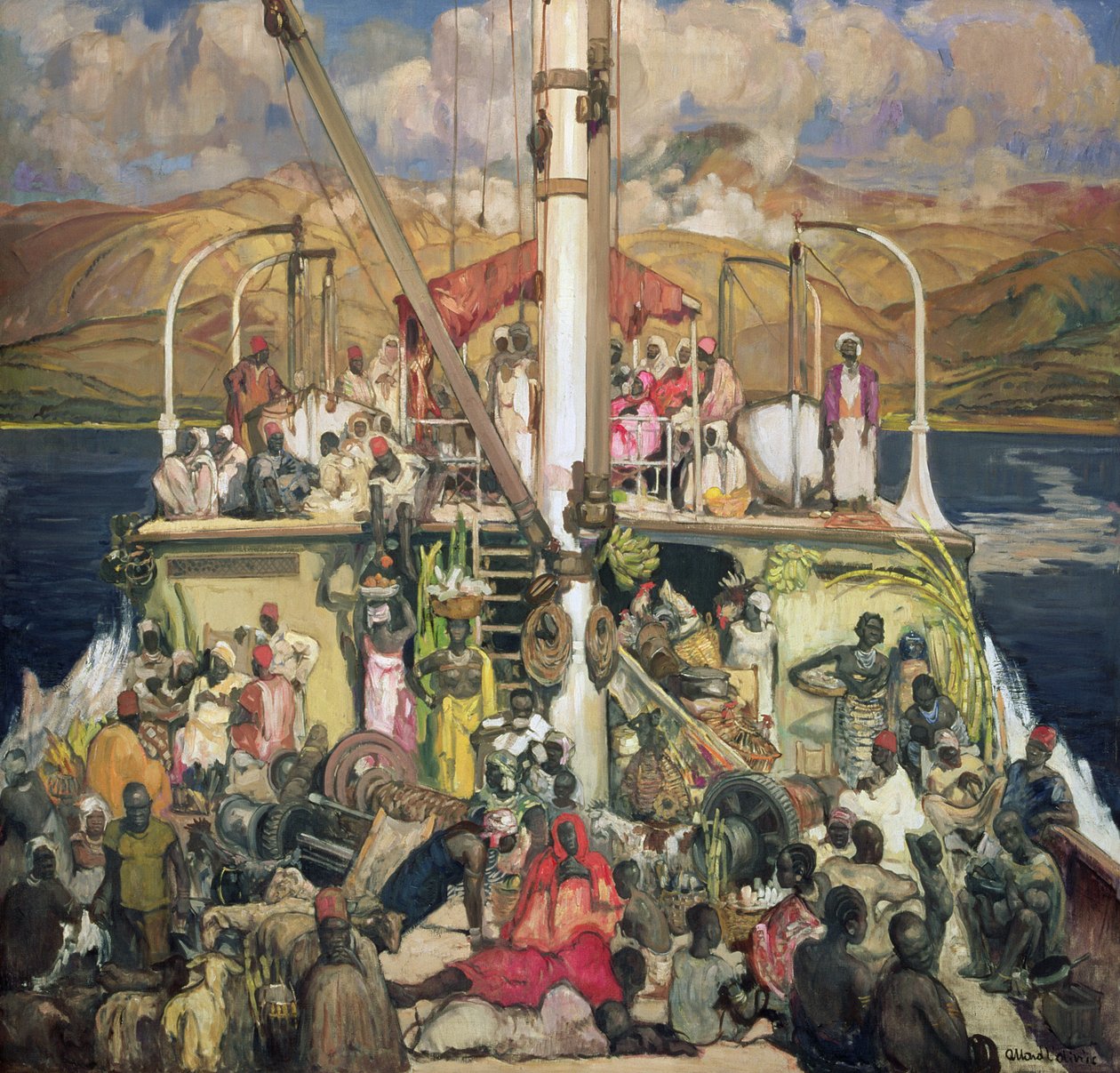 渡轮，c.1928-33 作者 费尔南德·阿拉德·奥利维尔