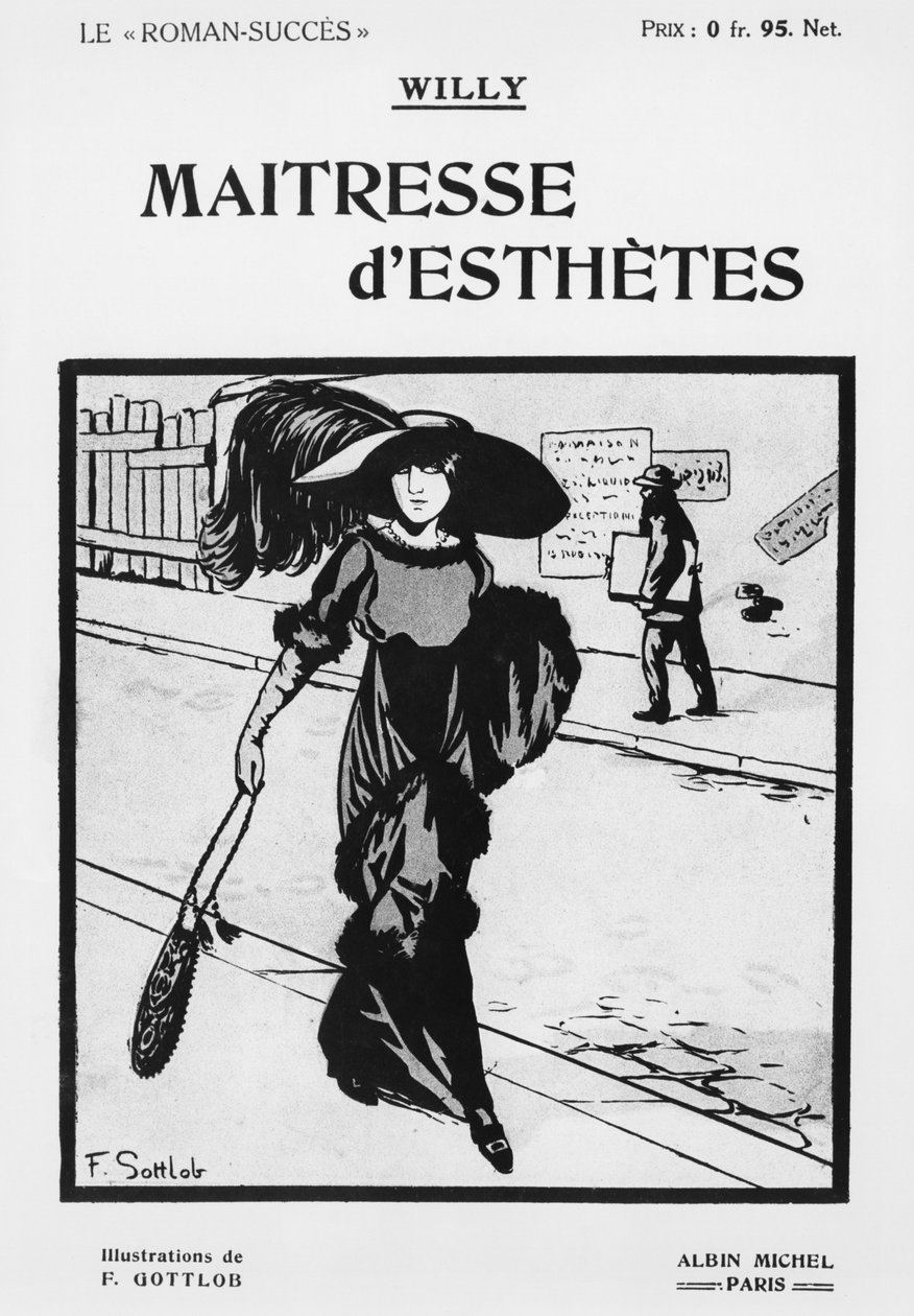威利（1859-1931）出版社的“美女们的女主人”的封面插图。阿尔宾米歇尔 作者 费尔南·路易斯·戈特洛布