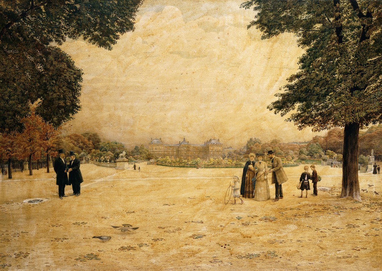 巴黎植物园（Jardin des Plantes），巴黎，1904年 作者 费尔南德·奥古斯特·贝斯尼尔