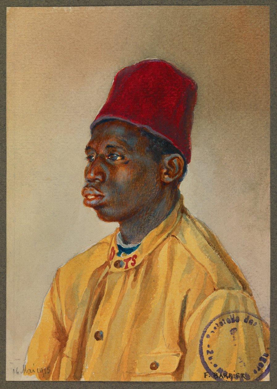 Madion - Diouf , 塞内加尔士兵, Gustrow 作者 费尔南德·巴比尔