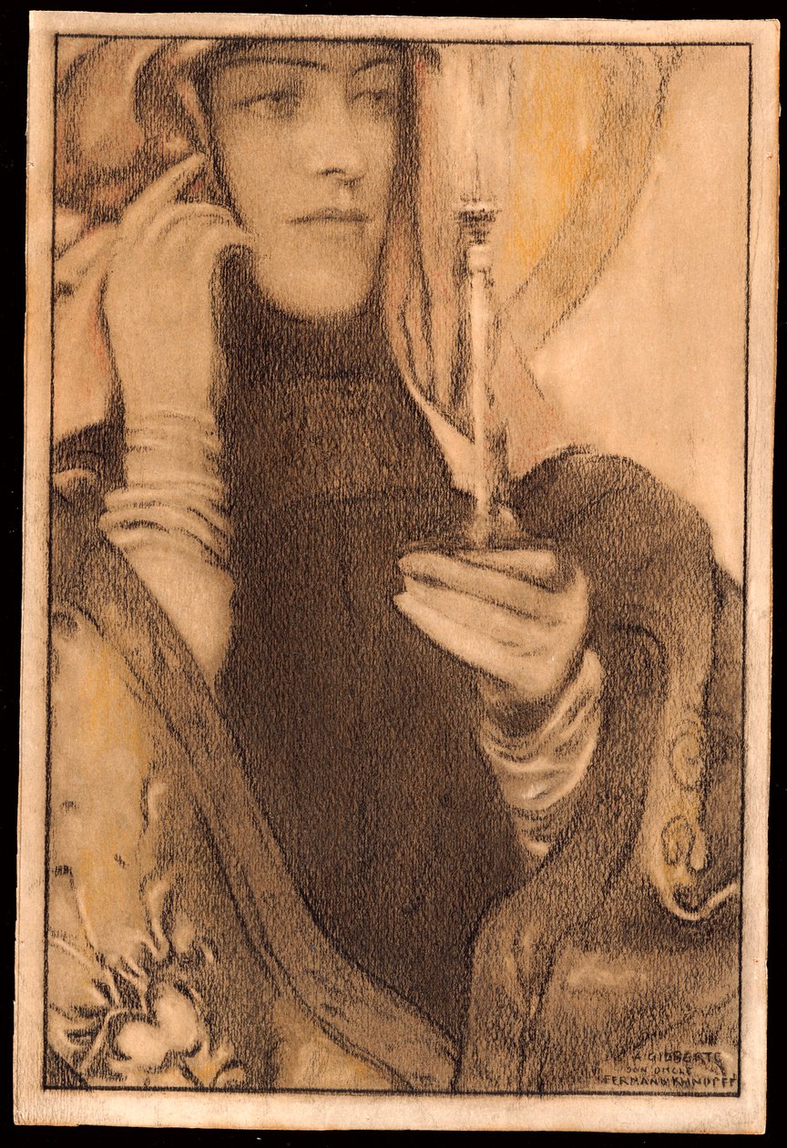 香，1917年 作者 费尔南德·科诺普夫
