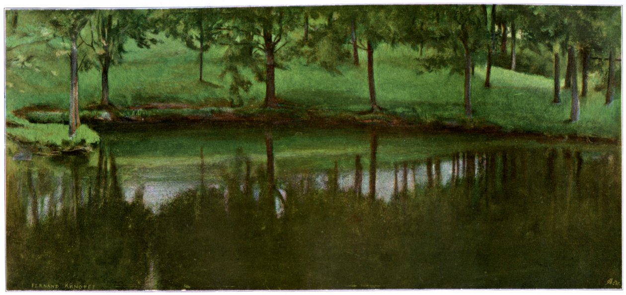 梁德·梅尼尔，1898年。 作者 费尔南德·科诺普夫