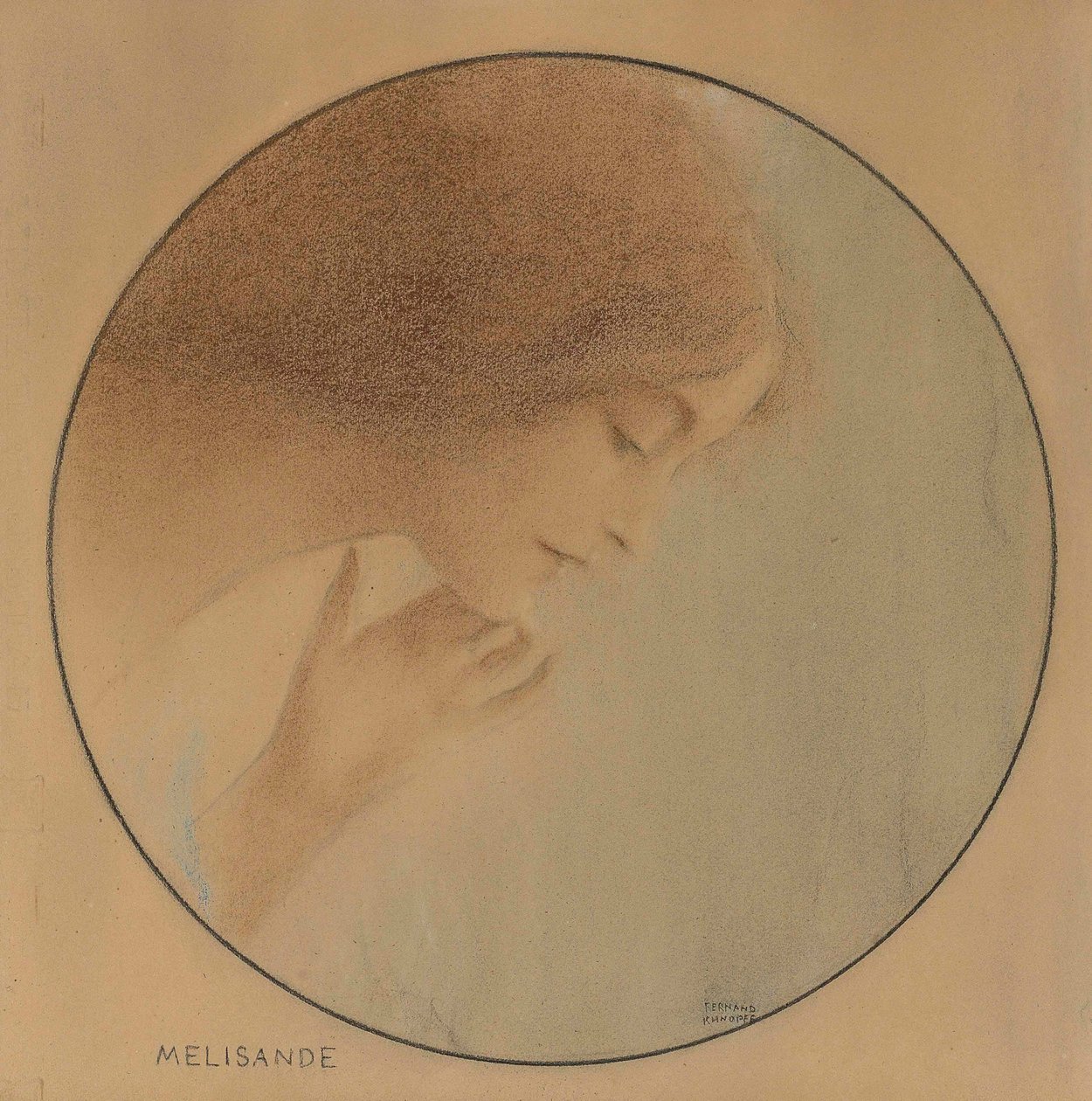 梅里桑德，1907年。 作者 费尔南德·科诺普夫