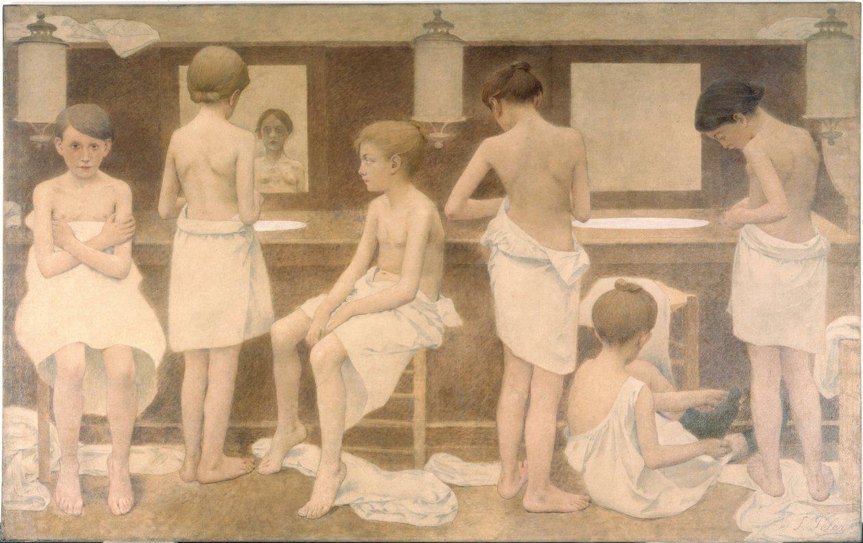 Les Petites Figurantes，1911 年至 1913 年（布面油画） 作者 费尔南德·佩莱斯