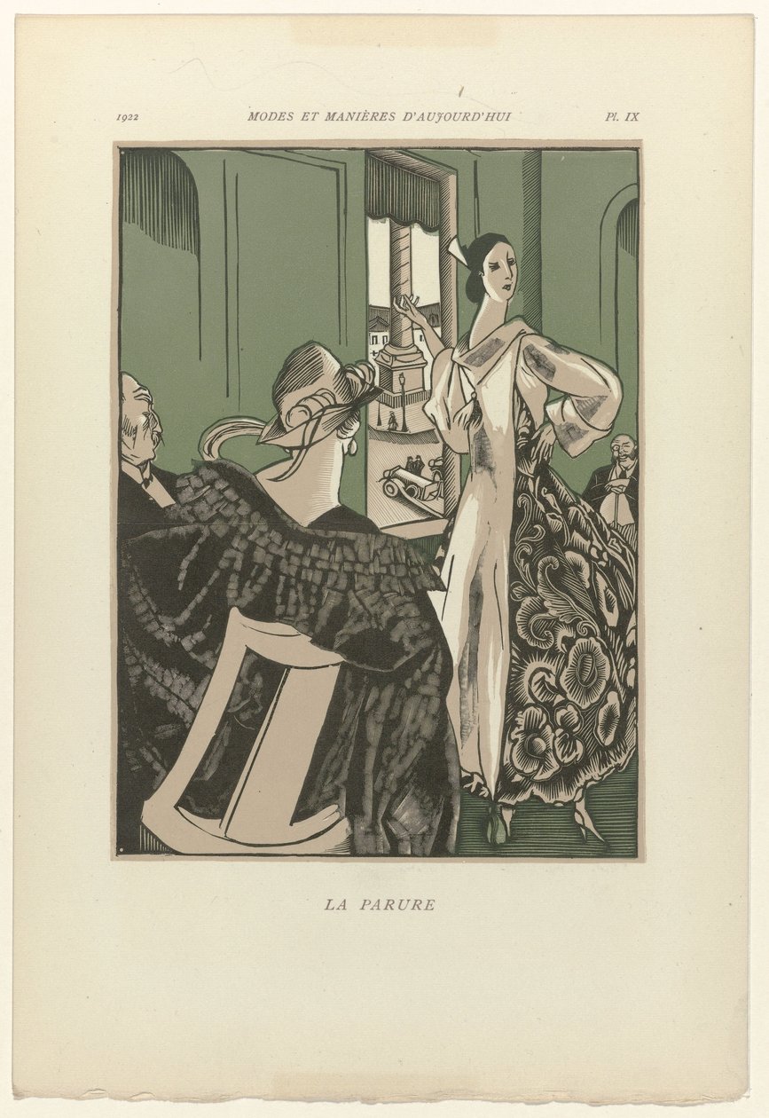 现代模式与方法》，1922 年，第 9 插图：La Parure 作者 费尔南德·西蒙