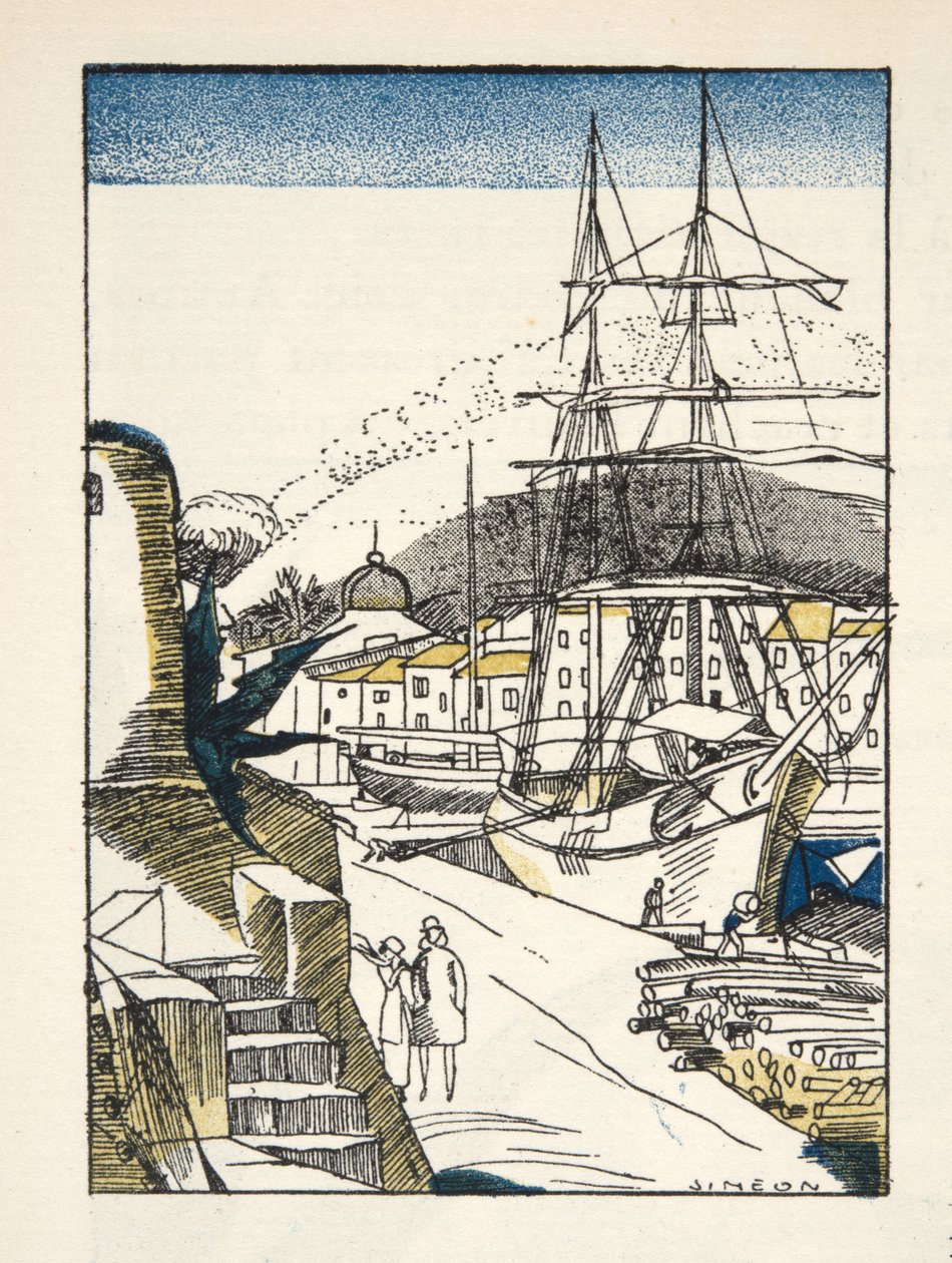 St Tonpez来自Bon Ton Gazette，酒吧。 1920年（模版印刷） 作者 费尔南德·西蒙