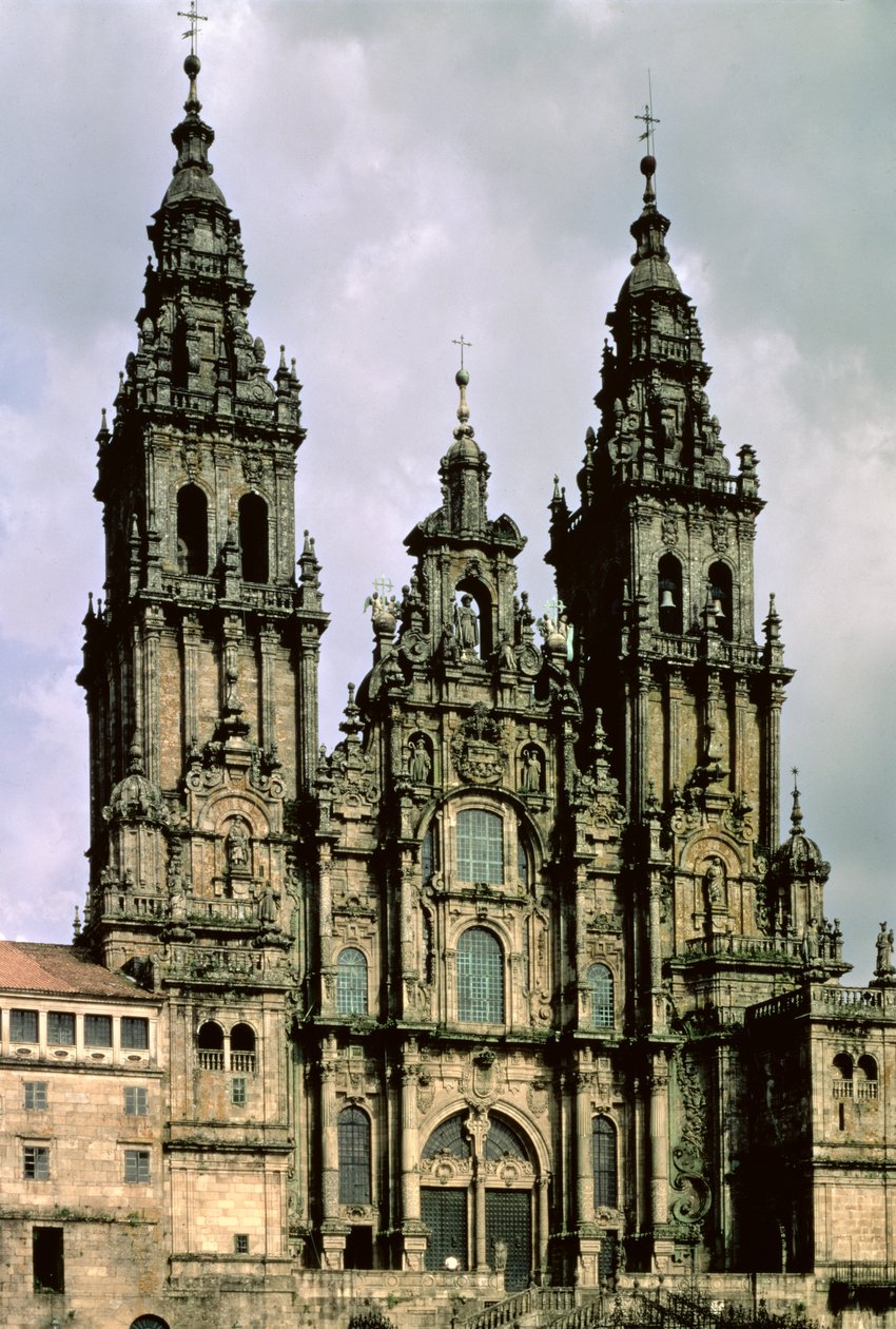西面（Fachada del Obradoiro）1738-50（详情见88958） 作者 费尔南多·德·卡萨斯·诺瓦