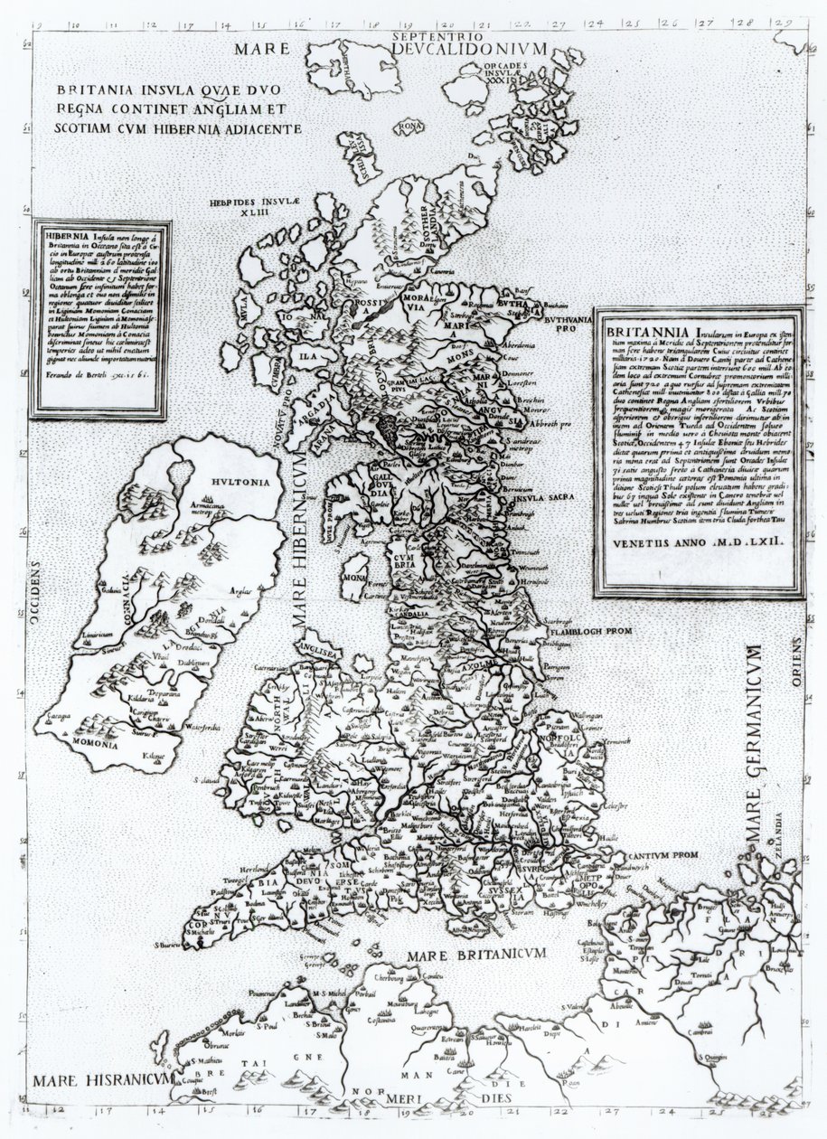 Carde，DUP Regna包括英格兰和苏格兰和爱尔兰的决定因素，通过Orgione，1562（雕刻） 作者 费尔南多·贝尔泰利