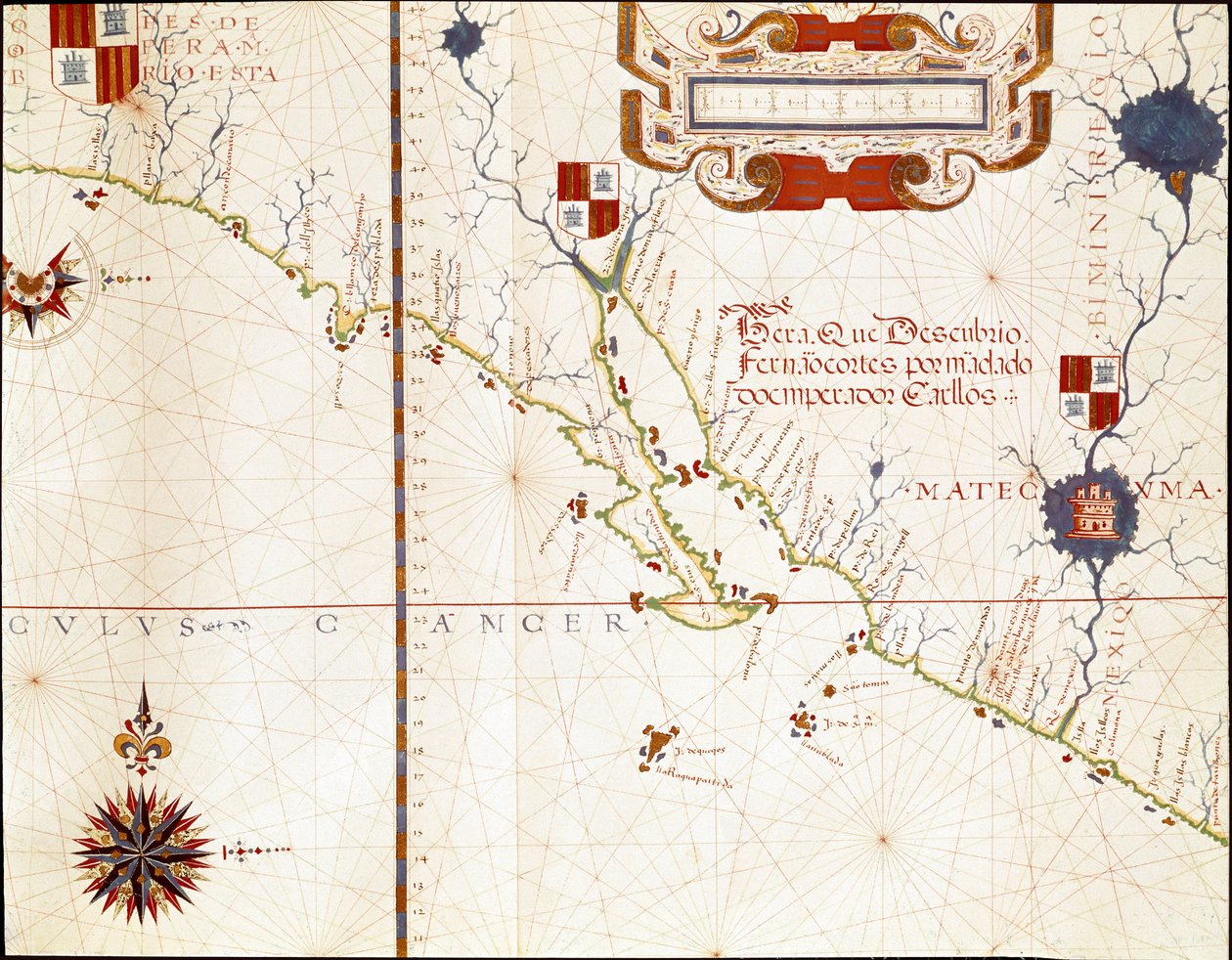 View of the western coast of Mexico, and southern California - Map 作者 费尔纳·瓦兹·杜拉多