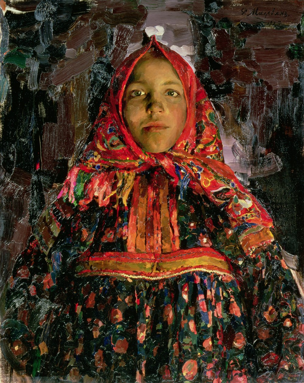 作品，1913年 作者 菲利普（Filipp Andreevic Maljavin）