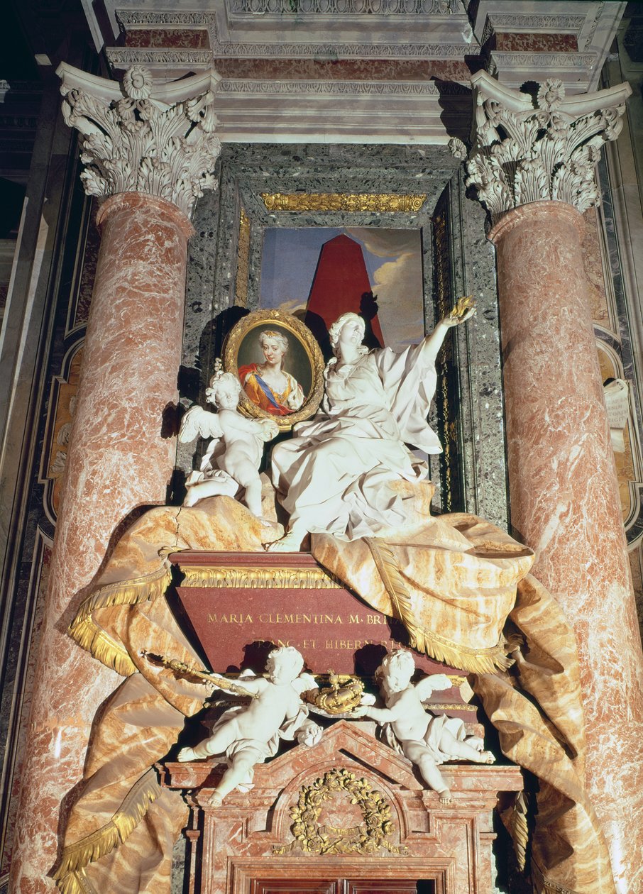 Maria Clementina Sobieska纪念碑（1702-35）1739（大理石） 作者 菲利波·巴里基尼（Filippo Barigioni）