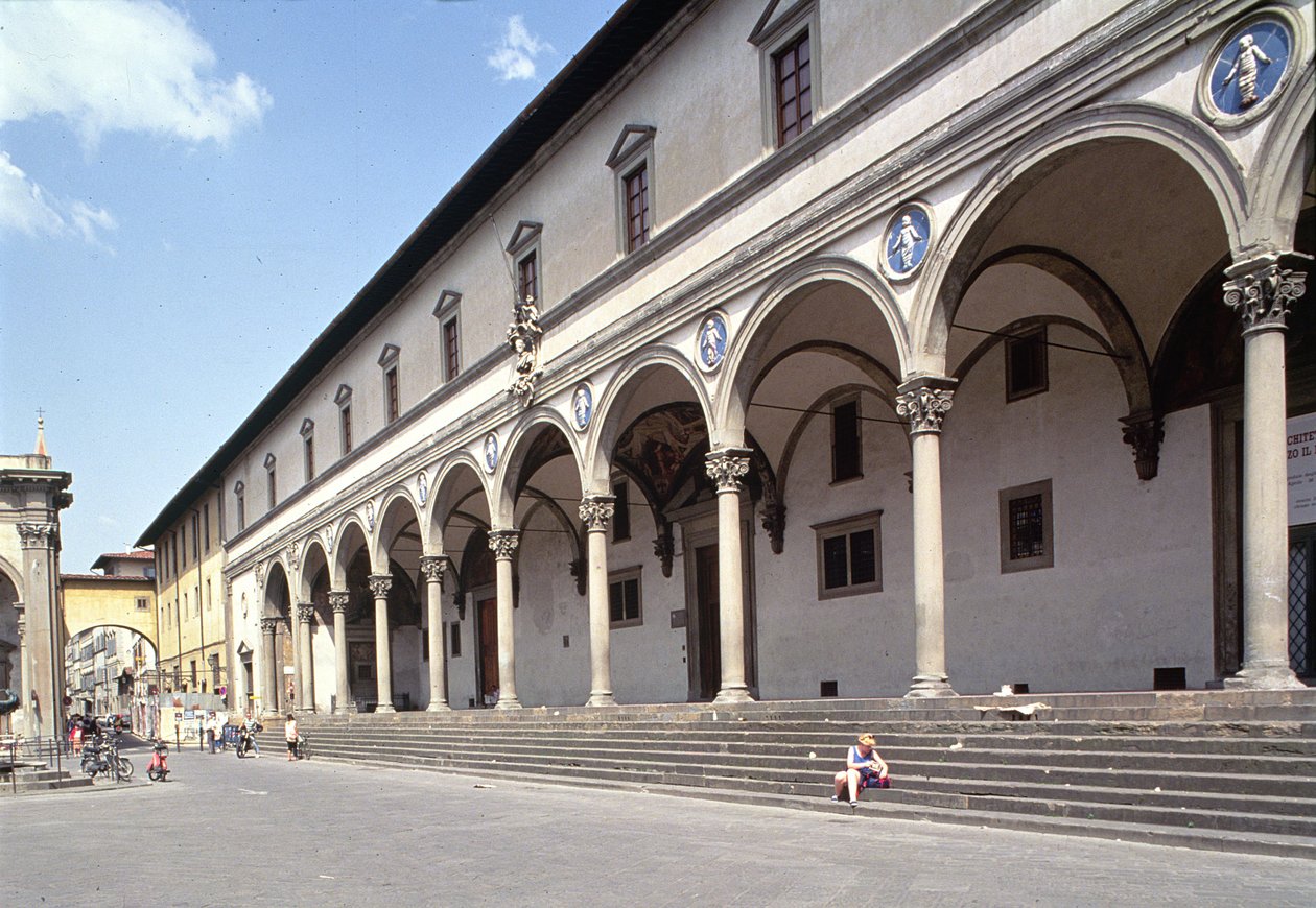 Ospedale degli Innocenti的凉廊，建于1420年 作者 菲利波·布鲁内莱斯基