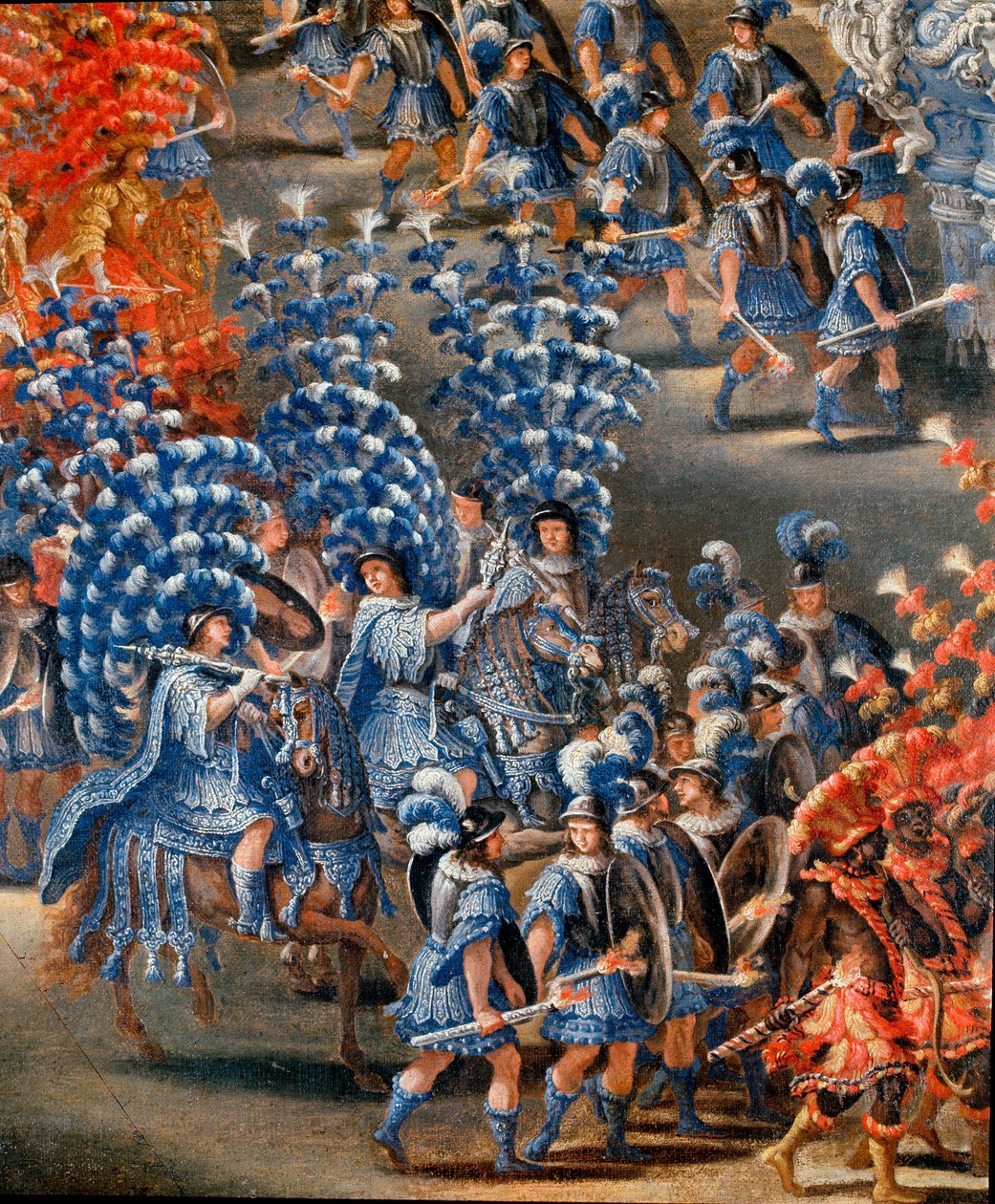 1656 年 2 月 28 日在巴贝里尼宫庆祝克里斯汀·德·苏德 (Cristina di Svezia) 的节日。 Filippo Lauri (1623-1694) 和 Filippo Gagliardi（死于 1659 年）的画作。 17世纪罗马，罗马博物馆 作者 菲利普·劳里