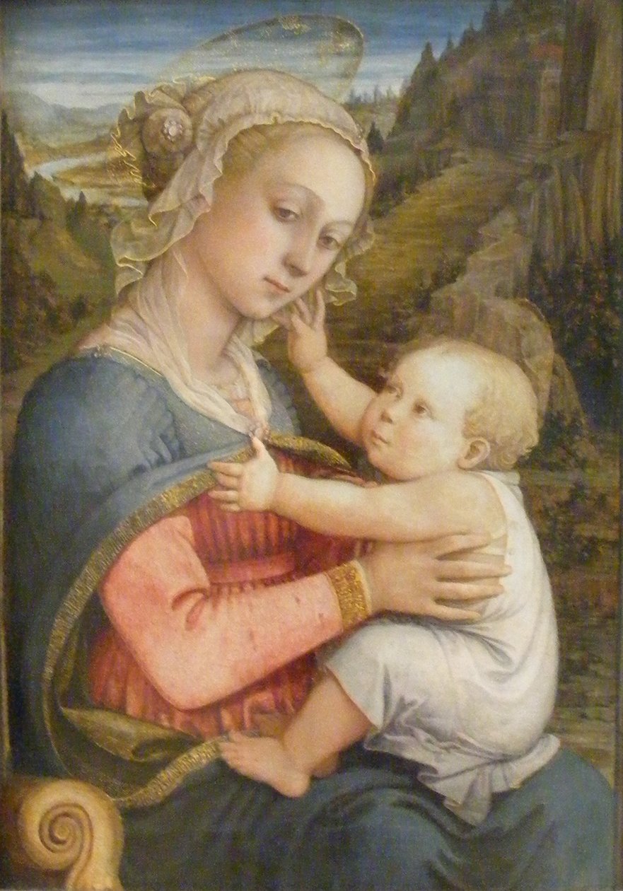 德语：Maria mit Kind 圣母与孩子 作者 菲利波·利皮（Filippo Lippi）