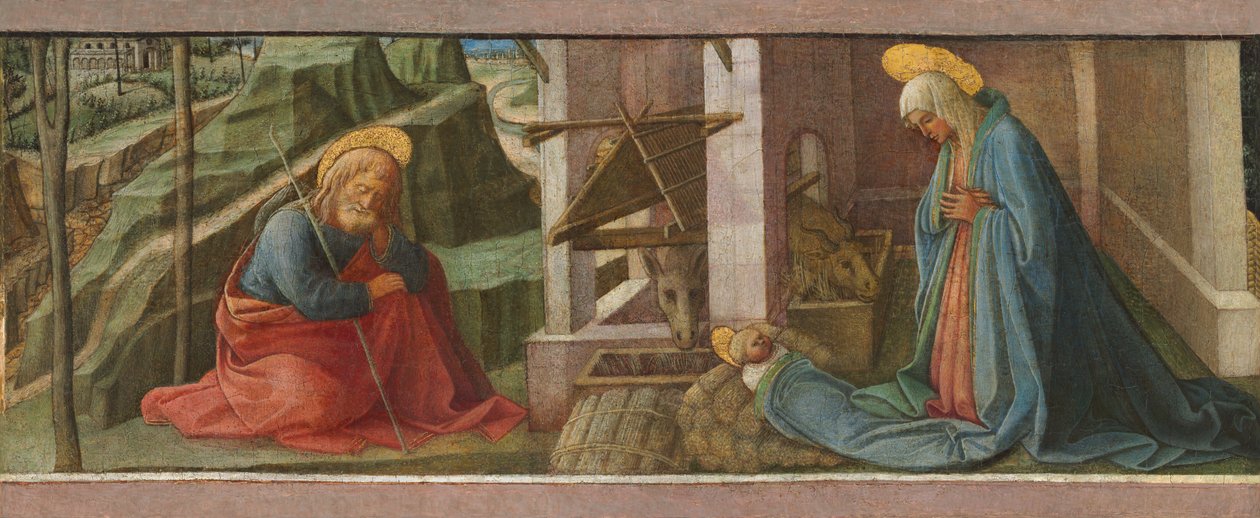 耶稣诞生》，大概在1445年 作者 菲利波·利皮（Filippo Lippi）
