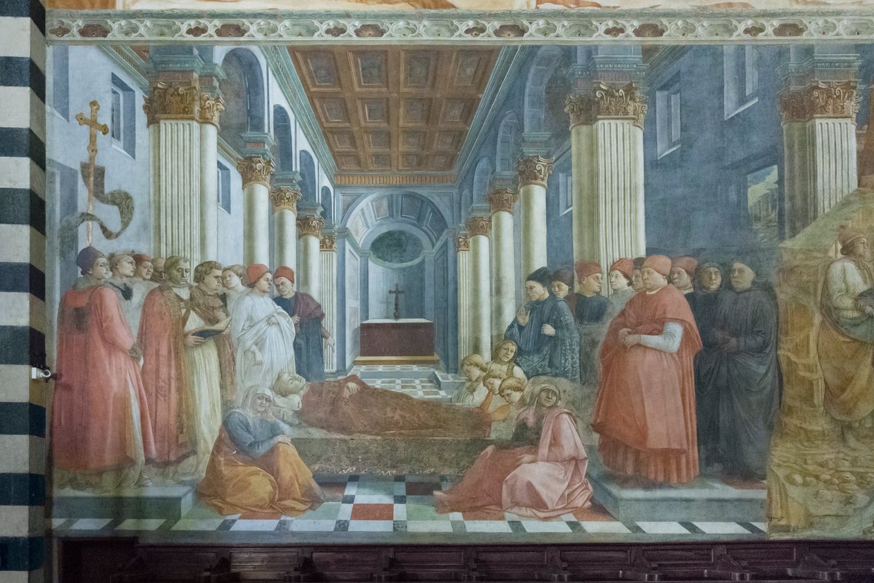 圣斯蒂芬的葬礼，细节 作者 菲利波·利皮（Filippo Lippi）